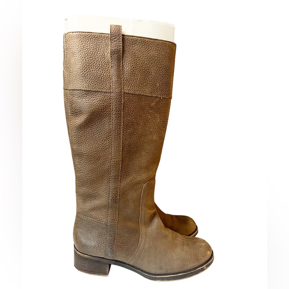 Lucky Brand tall brown leather riding boots Size 9